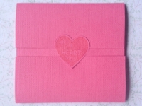 Luck Paper Scissors Heart Accordion Card